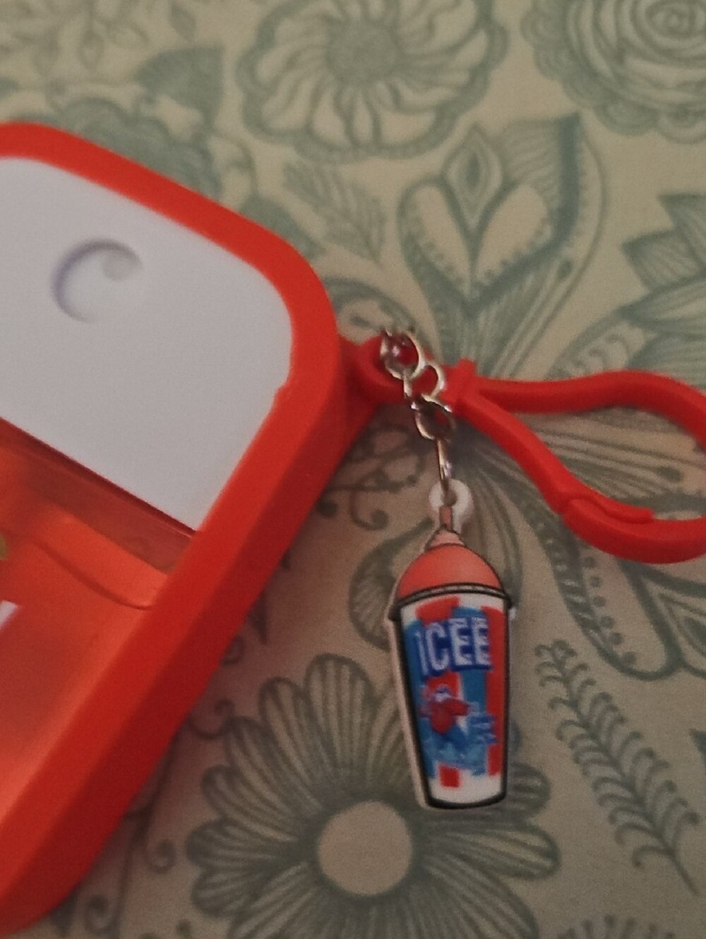 Ice Cherry Hydrating Hand Sanitizer Case with Keychain - Red - Picture 6 of 6